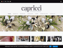 Tablet Screenshot of capriccisrl.com